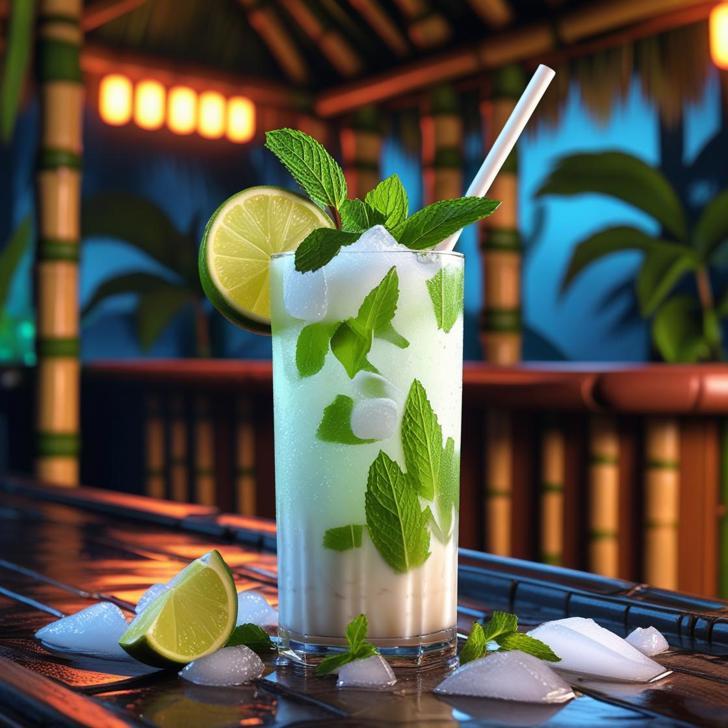 Coconut Mojito Mocktail