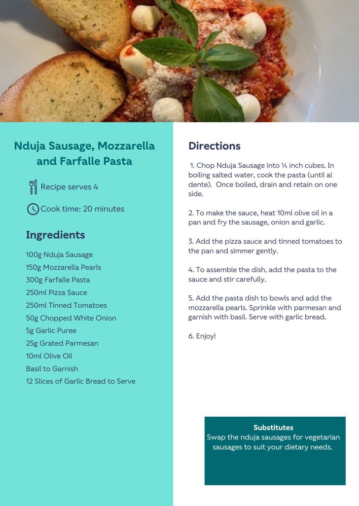 Chorizo Sausage Casserole with Saffron Roasted New Potatoes