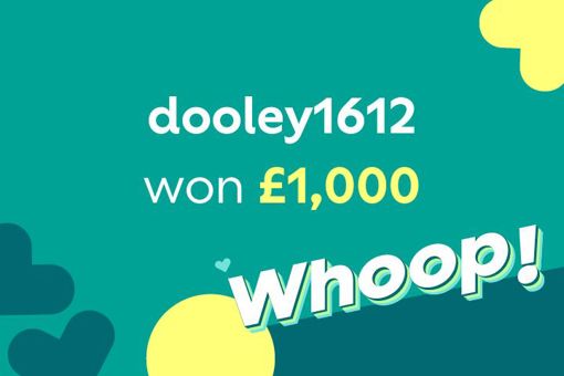 tombola winners story about dooley1612 won £1,000