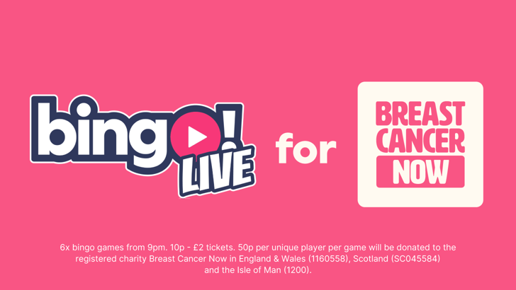 bingoLive for Breast Cancer Now