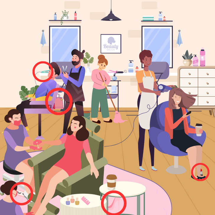 Find Five Hidden Glam Essentials Brainteaser - Answers