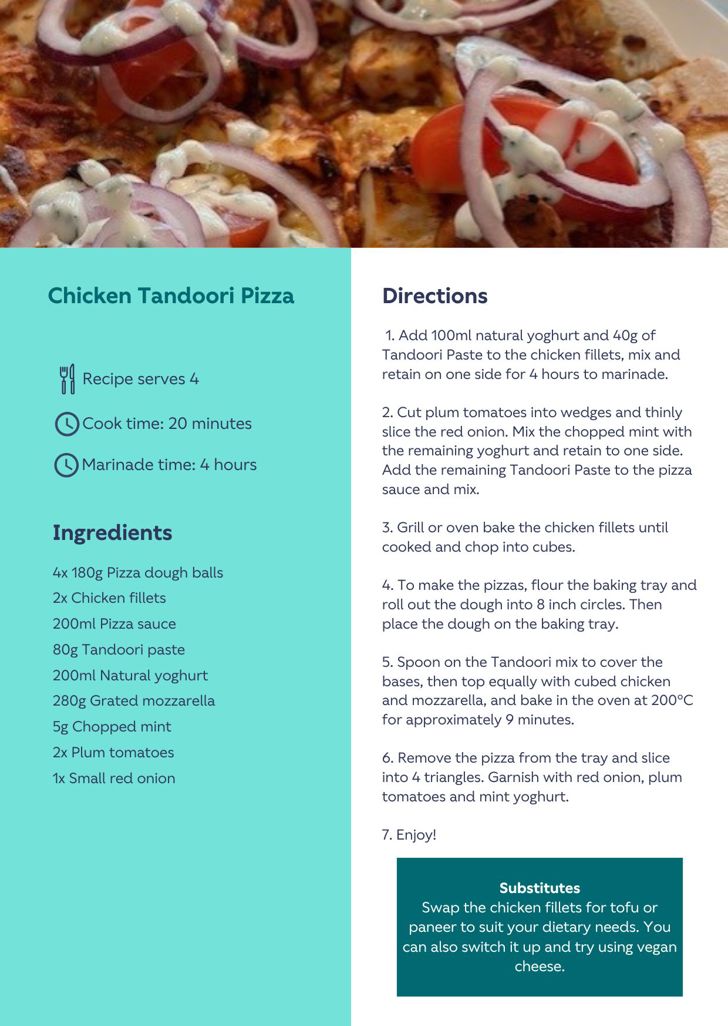 Chicken Tandoori Pizza