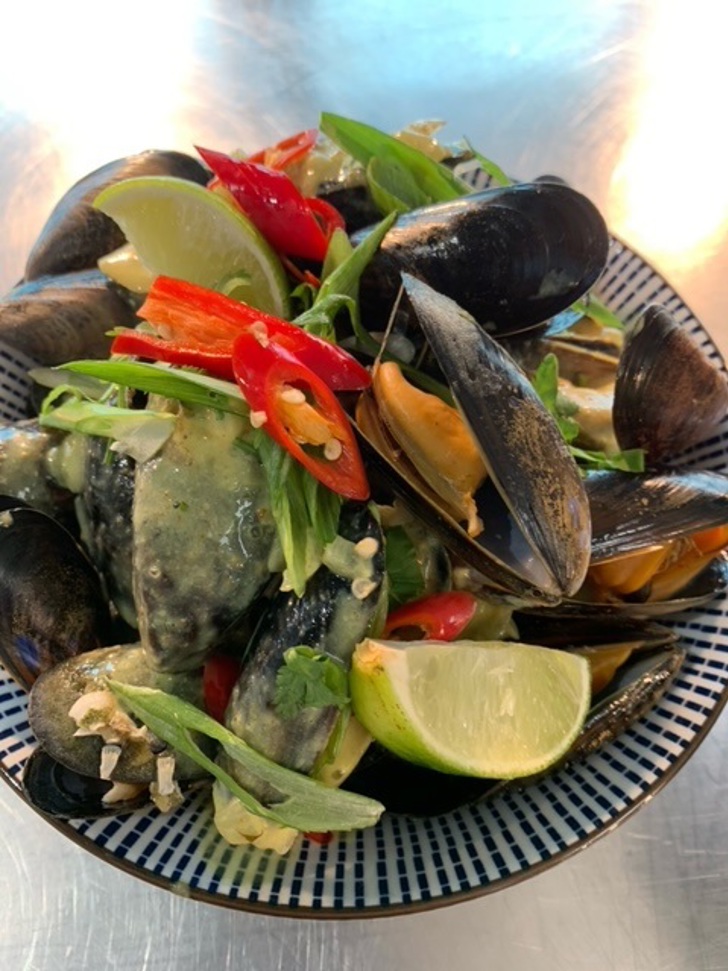 Asian Style Mussels